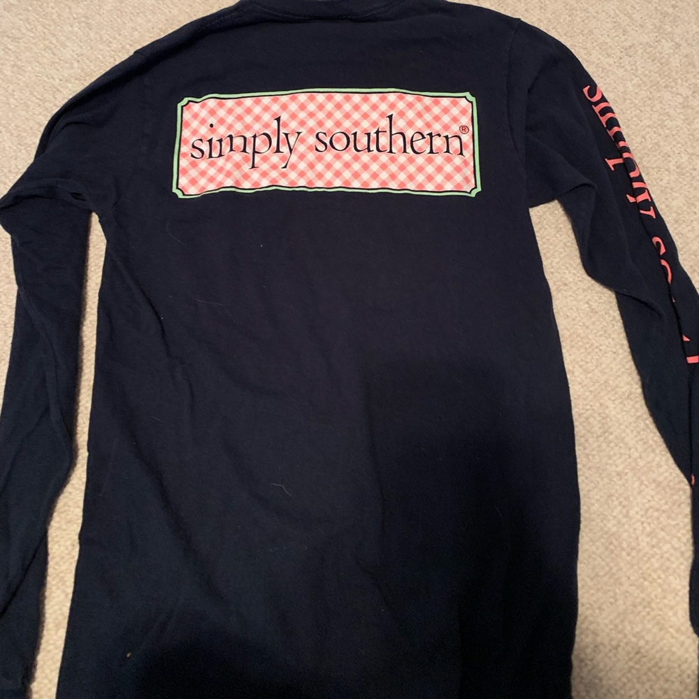 Navy Simply Southern long sleeve